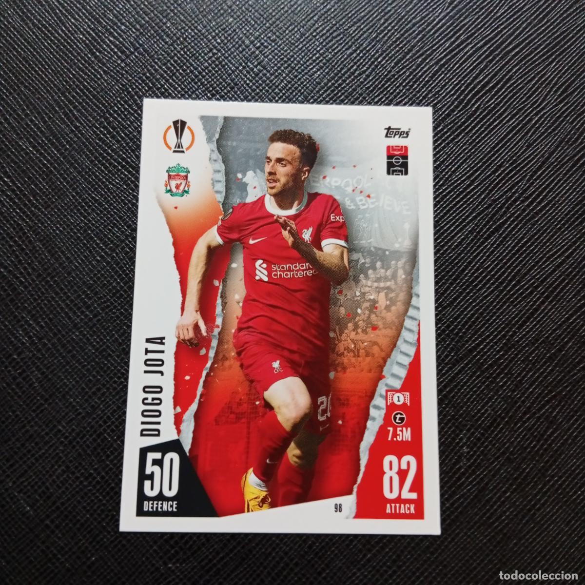 Cromos de f&uacute;tbol: 98 DIOGO JOTA LIVERPOOL TOPPS MATCH ATTAX 2023 2024 FUTBOL CROMO 23 24 - A217 PG11