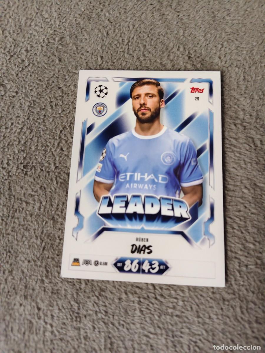 Cromos de f&uacute;tbol: 29 MATCH ATTAX 26/27 R&Uacute;BEN DIAS MANCHESTER CITY LEADER 2026 2027 TOPPS UCC AAU