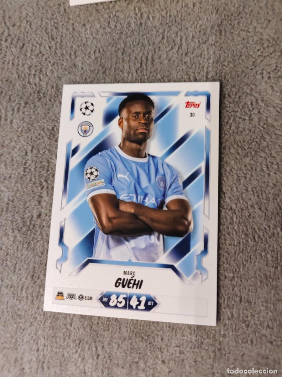 Cromos de f&uacute;tbol: 30 MATCH ATTAX 26/27 MARC GU&Eacute;HI MANCHESTER CITY BASE CARD 2026 2027 TOPPS UCC AAU