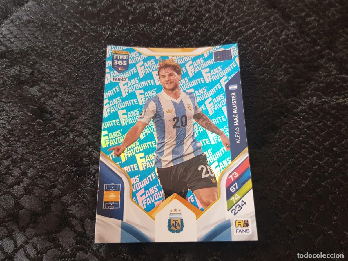 Cromos de f&uacute;tbol: Adrenalyn XL Fifa 365 Panini 2025/2026 25/26 Fans Favourite Fan47 Mac Allister (Argentina)