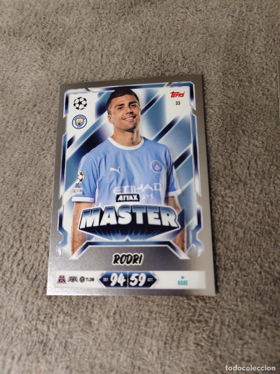 Cromos de f&uacute;tbol: 33 MATCH ATTAX 26/27 RODRI MANCHESTER CITY MASTER 2026 2027 TOPPS UCC AAU