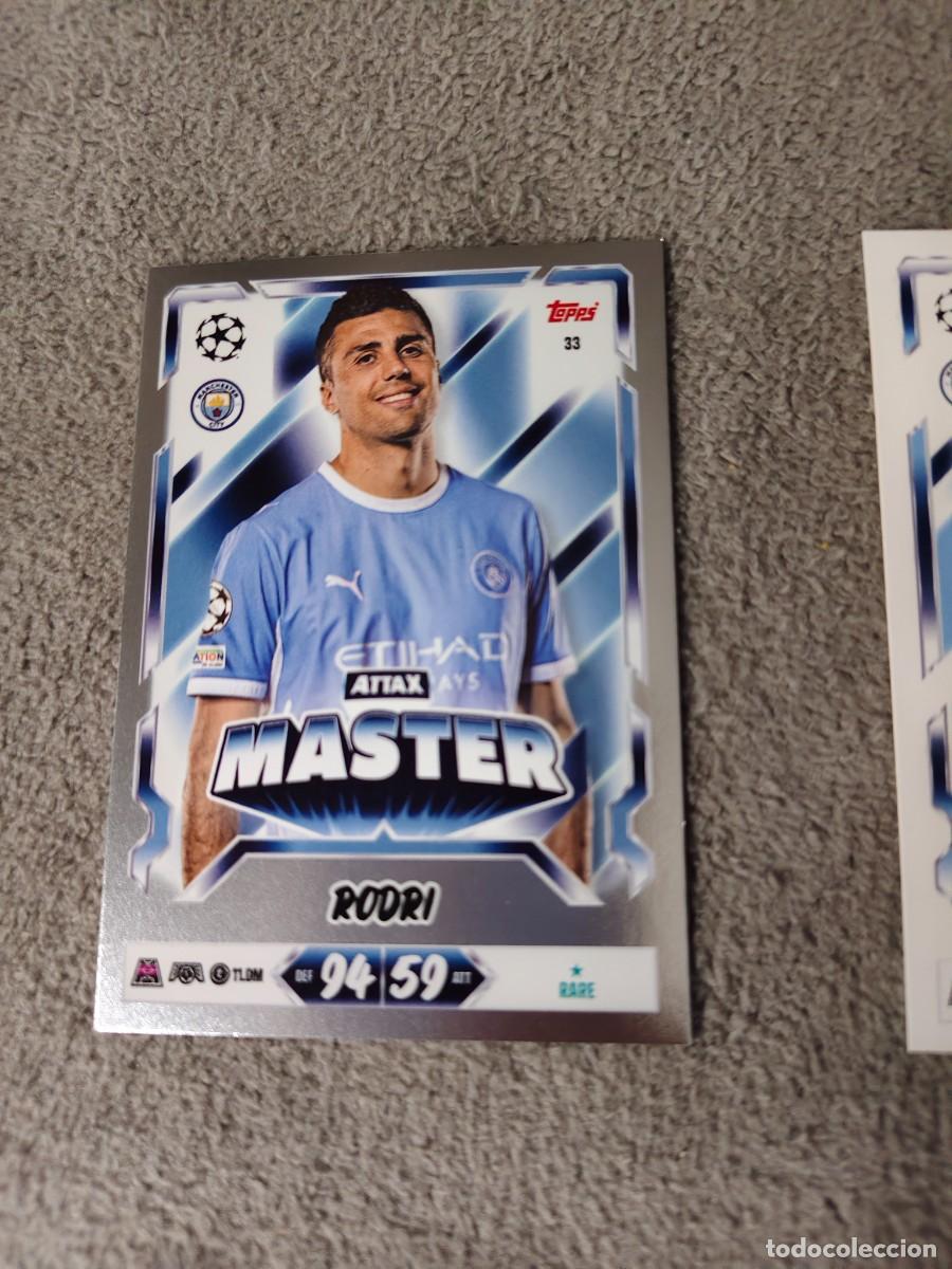 Cromos de f&uacute;tbol: 33 MATCH ATTAX 26/27 RODRI MANCHESTER CITY MASTER 2026 2027 TOPPS UCC AAU