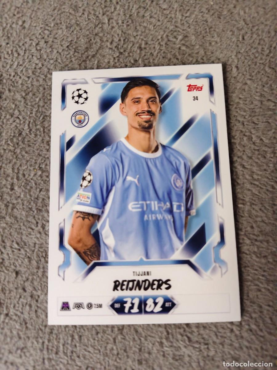 Cromos de f&uacute;tbol: 34 MATCH ATTAX 26/27 TIJJANI REIJNDERS MANCHESTER CITY BASE CARD 2026 2027 TOPPS UCC AAU