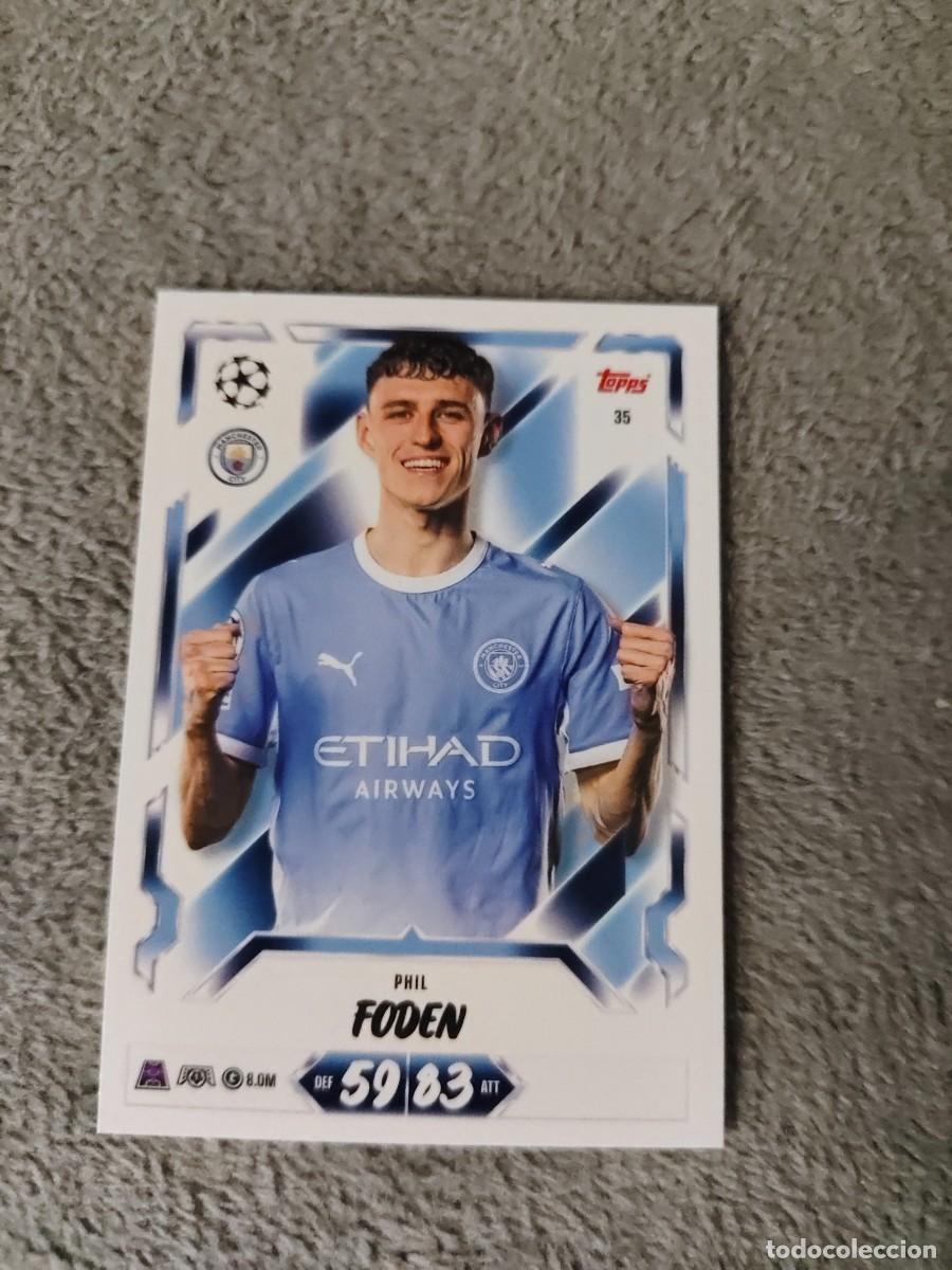Cromos de f&uacute;tbol: 35 MATCH ATTAX 26/27 PHIL FODEN MANCHESTER CITY BASE CARD 2026 2027 TOPPS UCC AAU