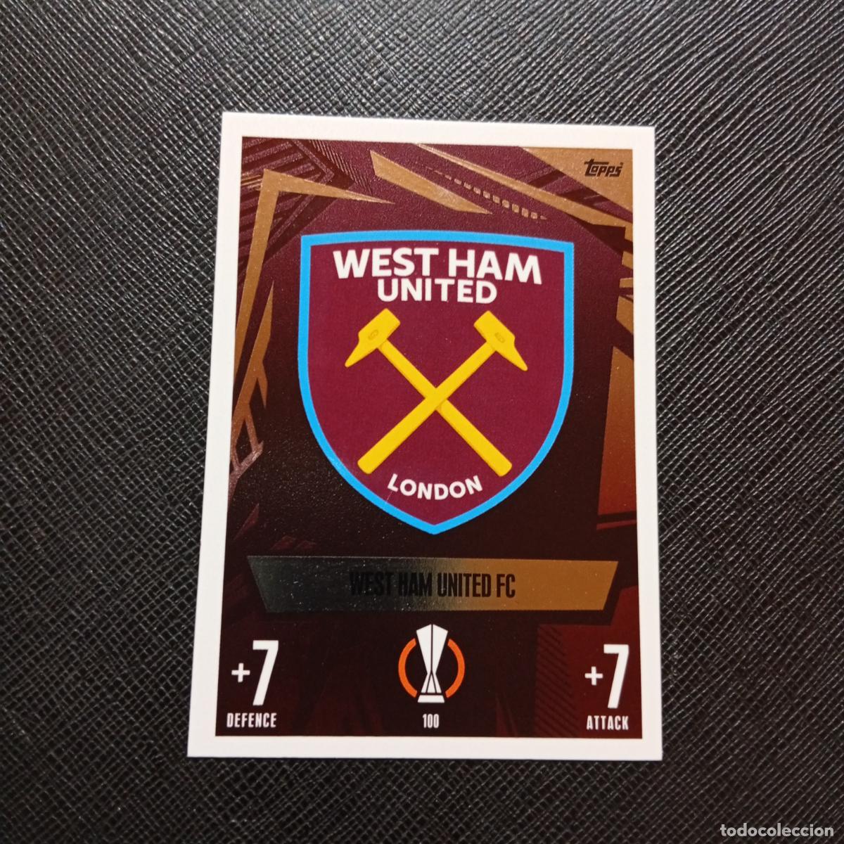 Cromos de f&uacute;tbol: 100 ESCUDO WEST HAM TOPPS MATCH ATTAX 2023 2024 FUTBOL CROMO 23 24 - A217 PG12