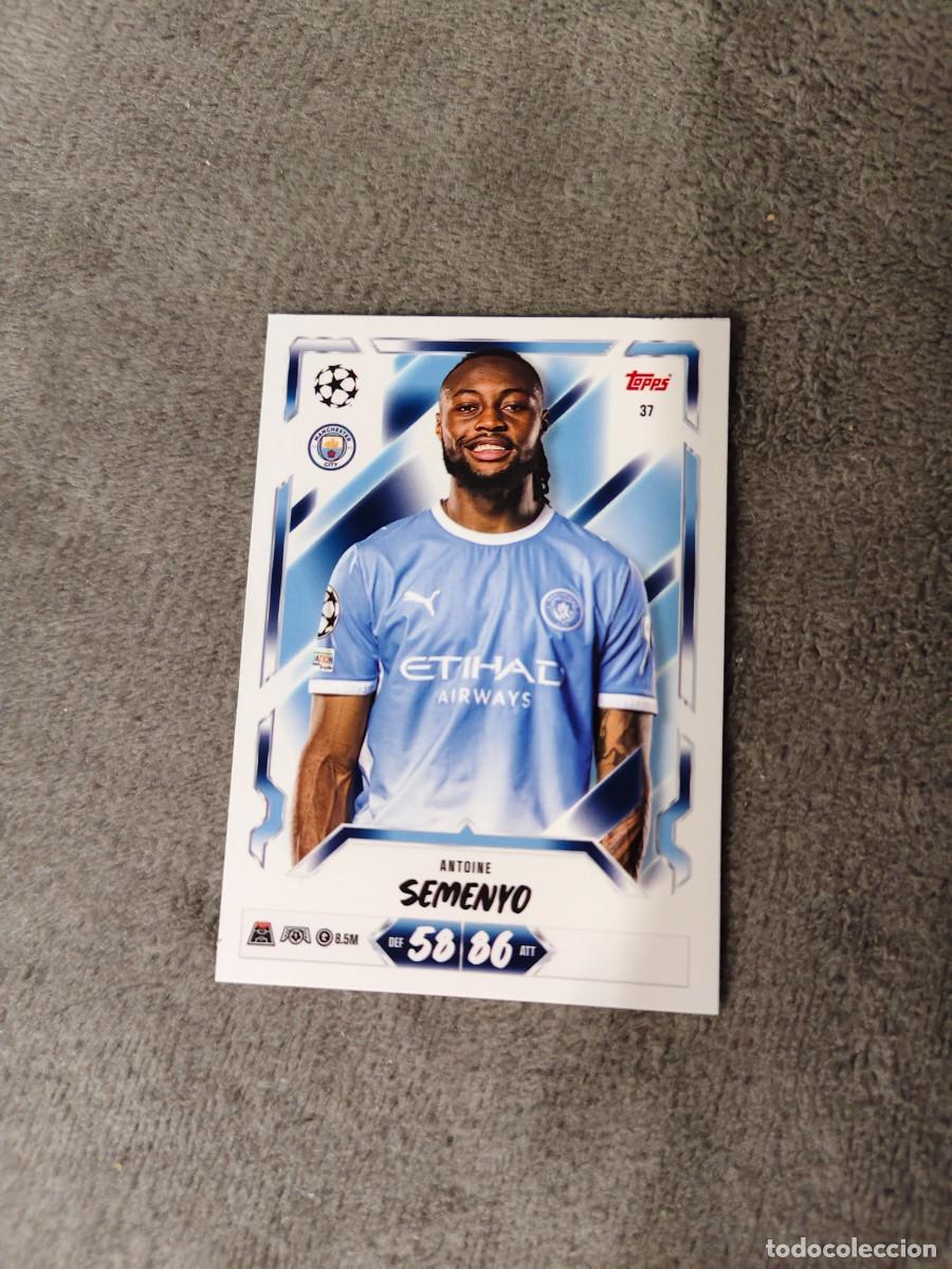 Cromos de f&uacute;tbol: 37 MATCH ATTAX 26/27 ANTOINE SEMENYO MANCHESTER CITY BASE CARD 2026 2027 TOPPS UCC AAU