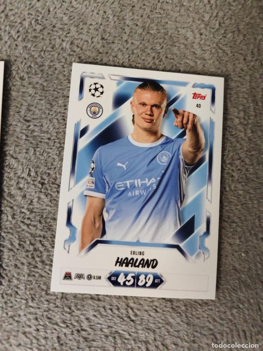 Cromos de f&uacute;tbol: 40 MATCH ATTAX 26/27 ERLING HAALAND MANCHESTER CITY BASE CARD 2026 2027 TOPPS UCC AAU