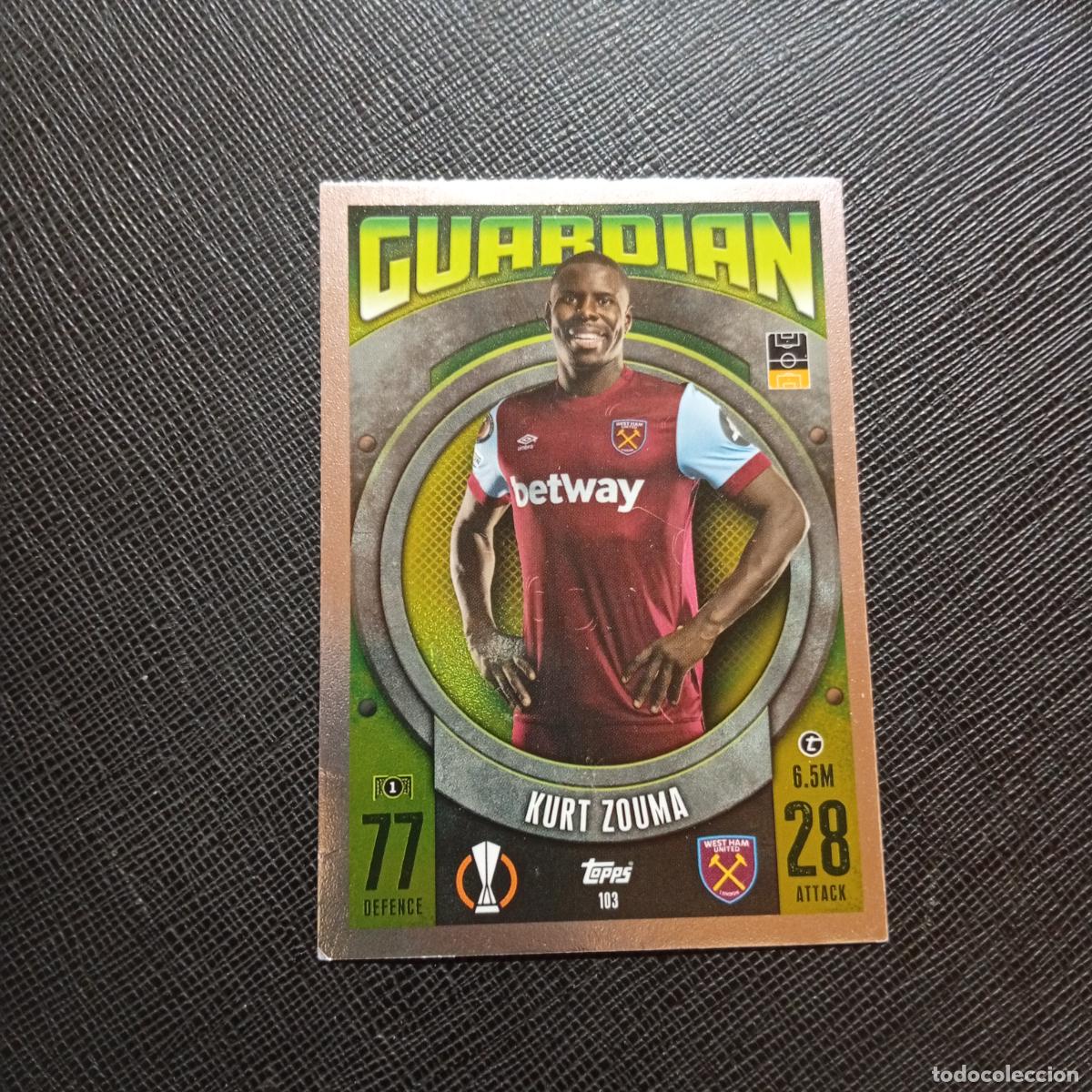 Cromos de f&uacute;tbol: 103 KURT ZOUMA WEST HAM TOPPS MATCH ATTAX 2023 2024 FUTBOL CROMO 23 24 - A217 PG12