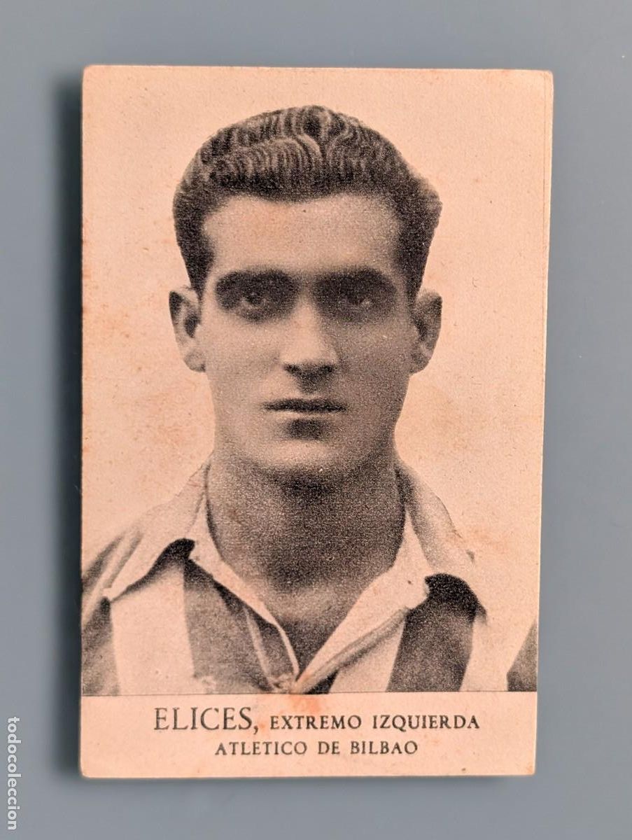 Cromos de f&uacute;tbol: RAREZA CROMO NUEVO ELICES ATHLETIC BILBAO FOTOS DEPORTIVAS FHER LIGA 1942 1943 42/43 FUTBOL VIZCAYA