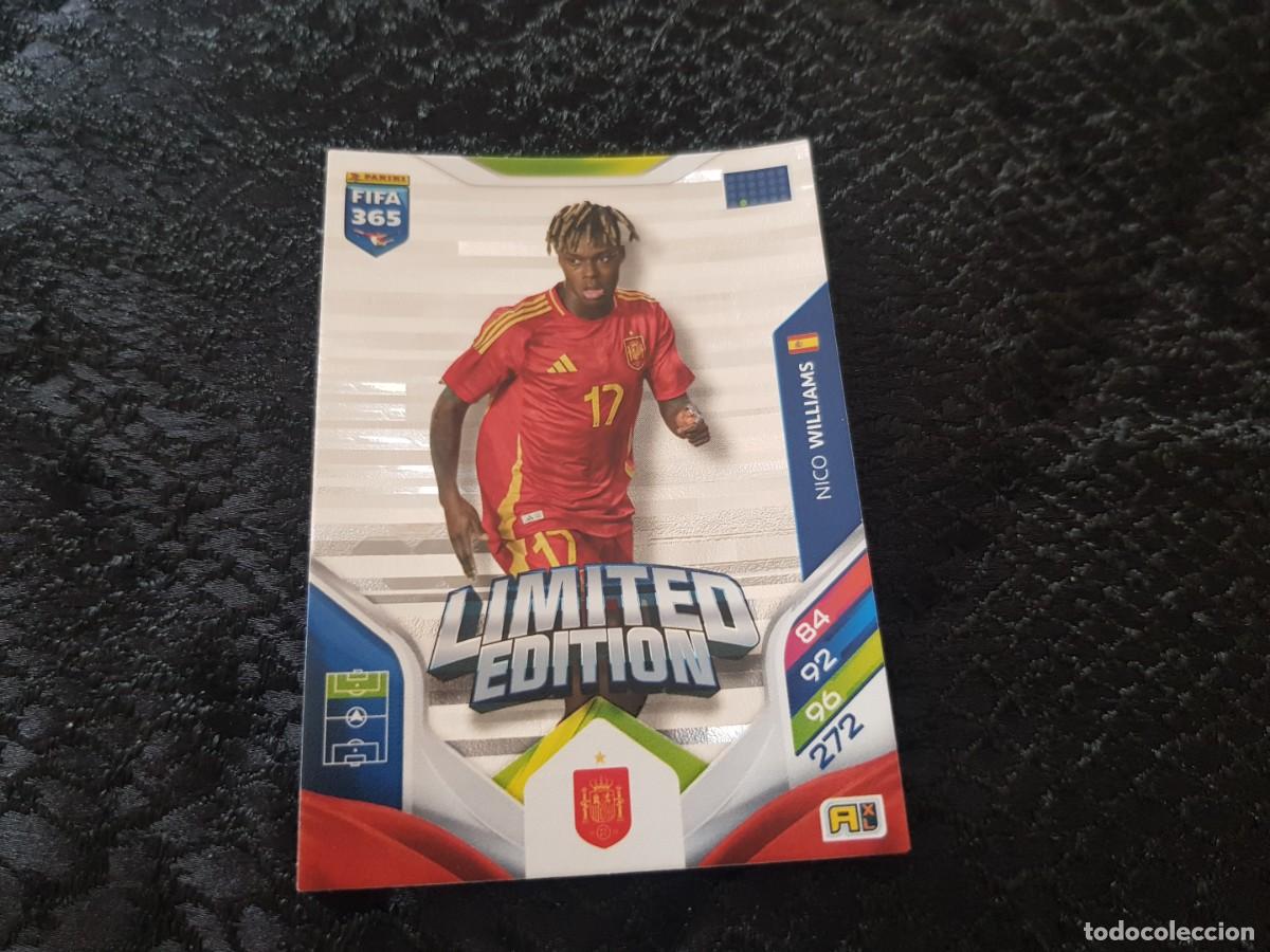 Cromos de f&uacute;tbol: Adrenalyn XL Fifa 365 Panini 2025/2026 25/26 Limited Edition Nico Williams (Espa&ntilde;a)