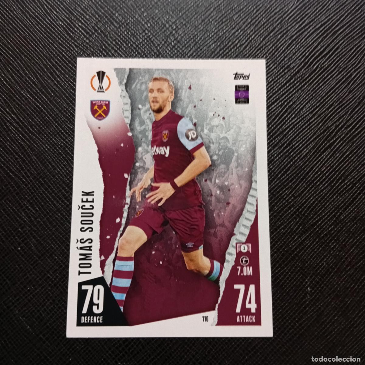 Cromos de f&uacute;tbol: 110 TOMAS SOCEK WEST HAM TOPPS MATCH ATTAX 2023 2024 FUTBOL CROMO 23 24 - A217 PG13