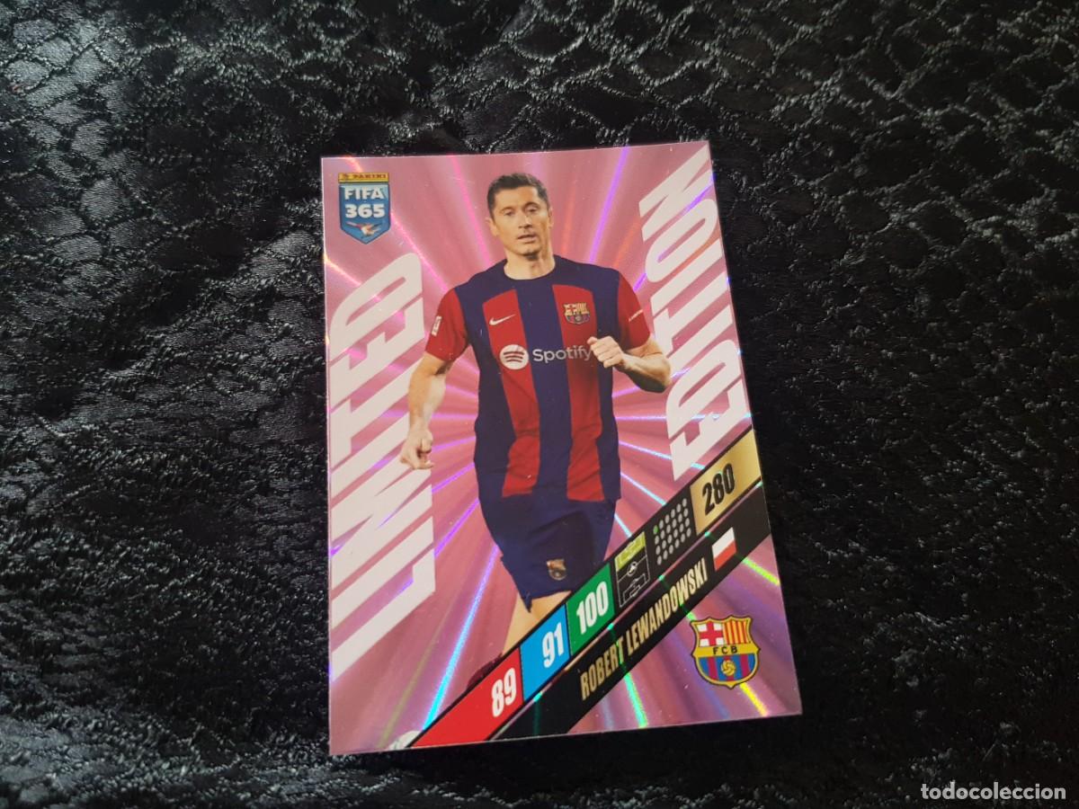 Cromos de f&uacute;tbol: Adrenalyn XL Fifa 365 Panini 2023/2024 23/24 Limited Edition Lewandowski (Barcelona)
