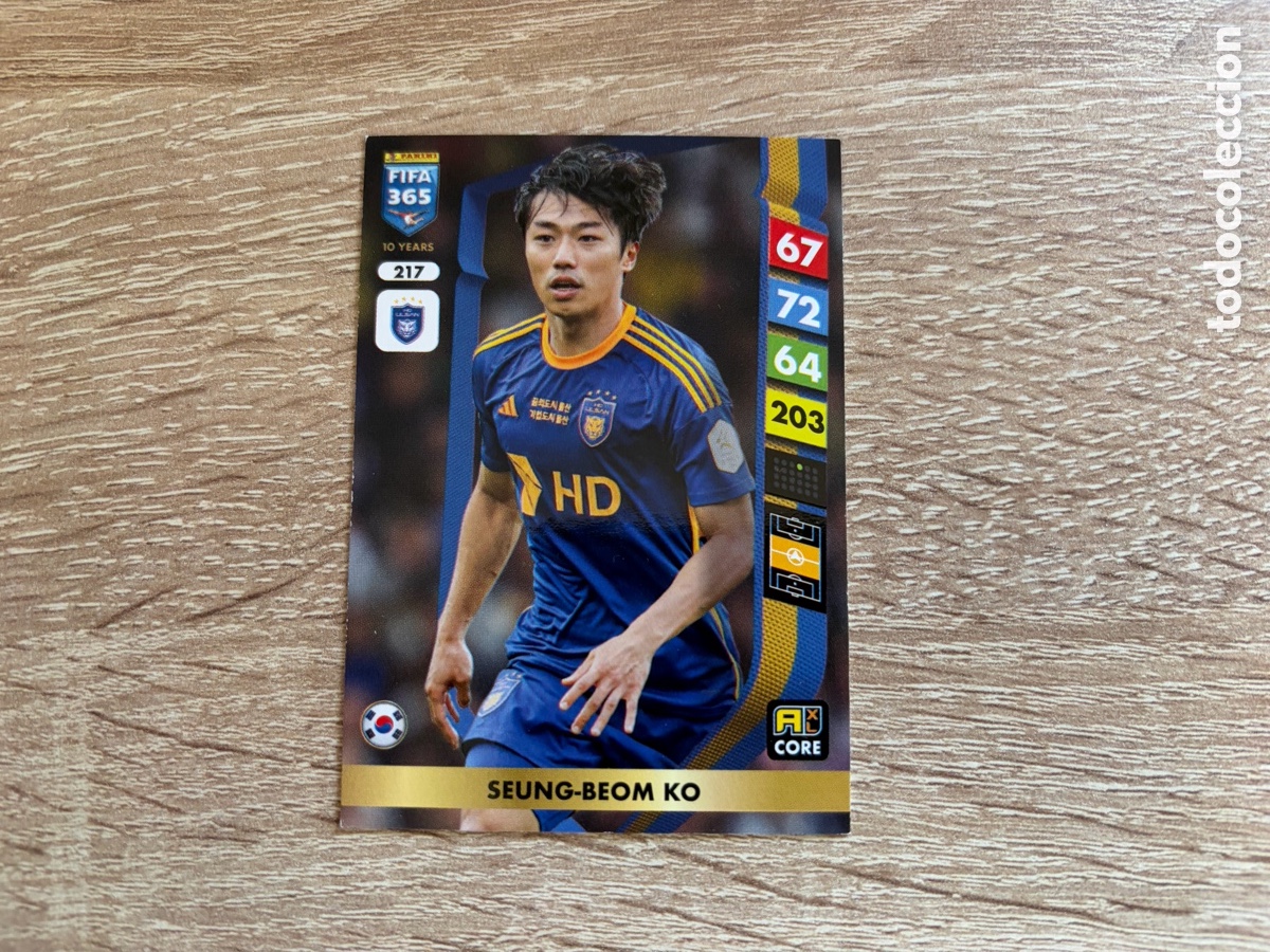 Cartes &agrave; collectionner de Football: 217 SEUNG BEOM KO PANINI FIFA 365 2024 2025 24 25 ULSAN HD FC