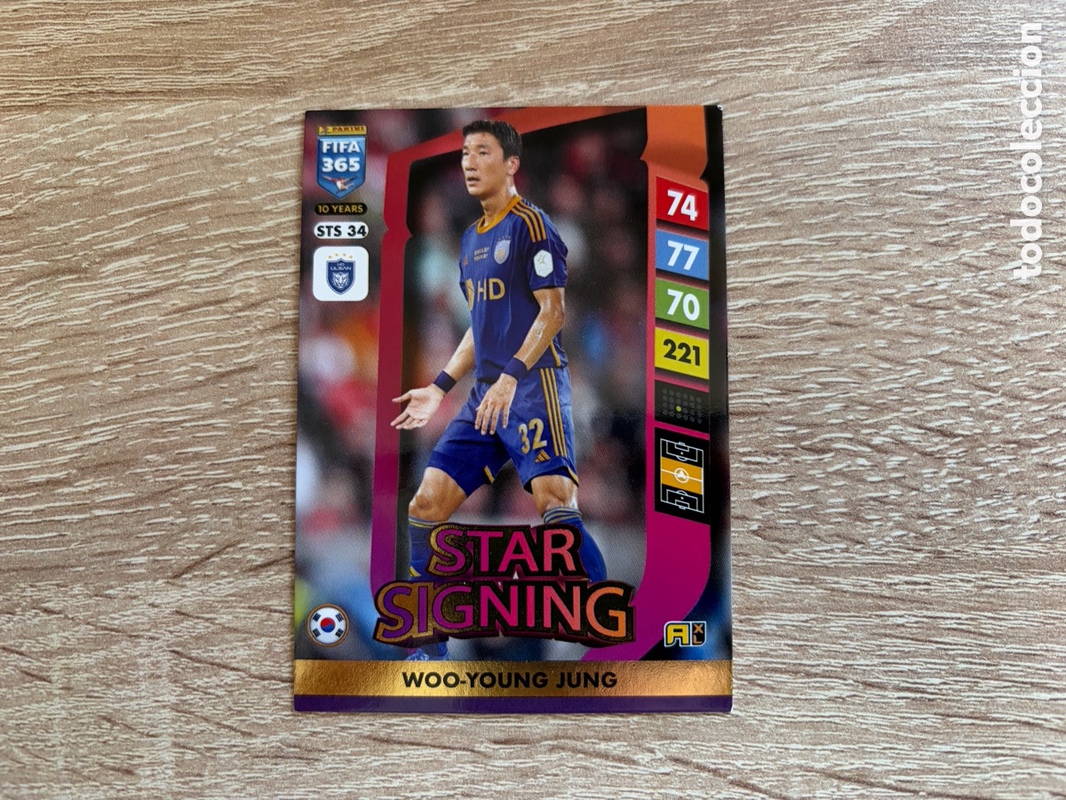 Cartes &agrave; collectionner de Football: STS 34 WOO YOUNG JUNG STAR SIGNING PANINI FIFA 365 2024 2025 24 25 ULSAN HD FC