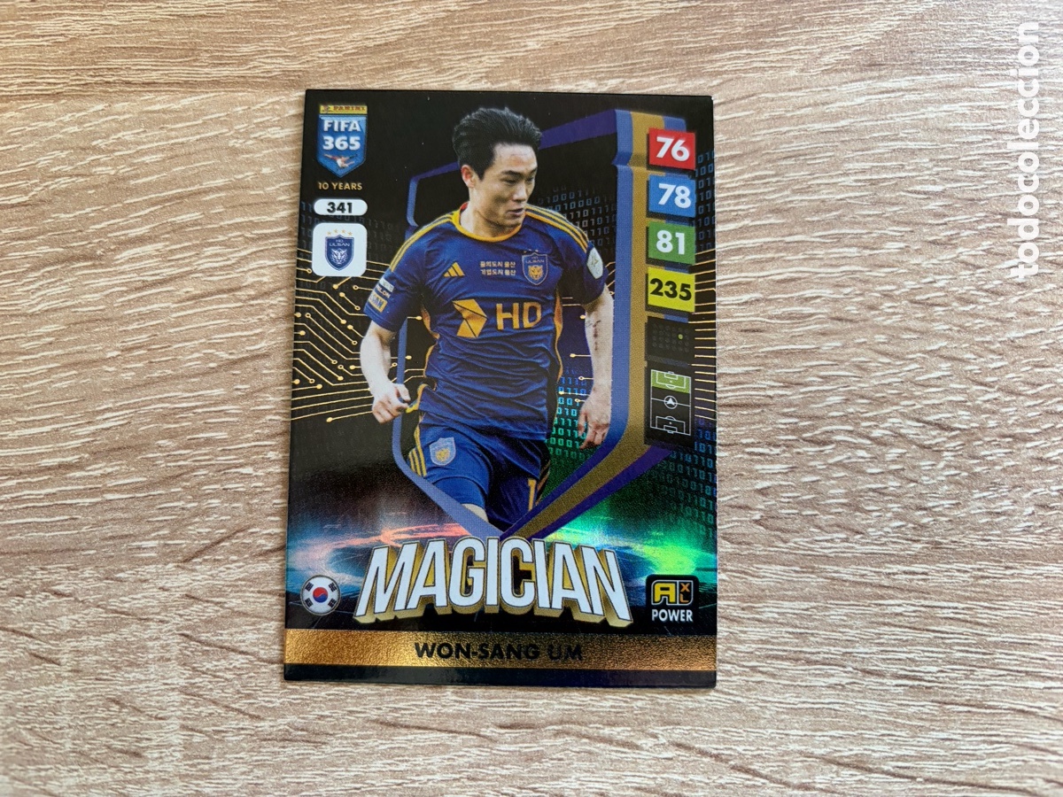 Cromos de f&uacute;tbol: 341 WON SANG UM MAGICIAN PANINI FIFA 365 2024 2025 24 25 ULSAN HD FC