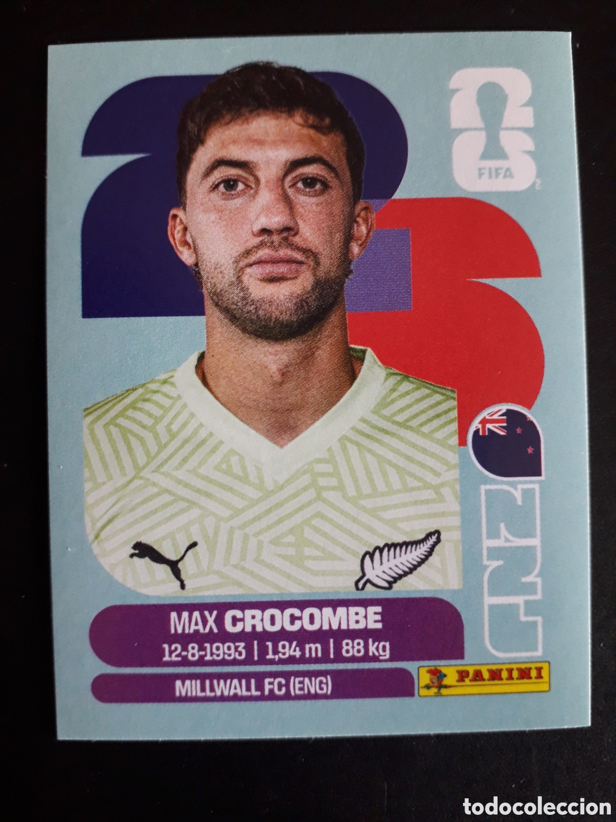 Cromos de Futebol: CROCOMBE NUEVA ZELANDA NZL 2 MUNDIAL F&Uacute;TBOL 2026 FIFA WORLD CUP PANINI SIN PEGAR PEDIDO M&Iacute;NIMO 3&euro;