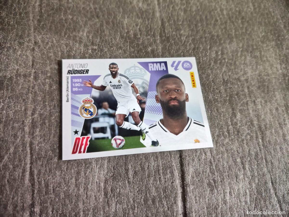 Fu&szlig;ball-Sticker: Cromo 7 ANTONIO R&Uuml;DIGER REAL MADRID. Colecci&oacute;n LALIGA F&uacute;tbol 2025-2026 PANINI Nuevo