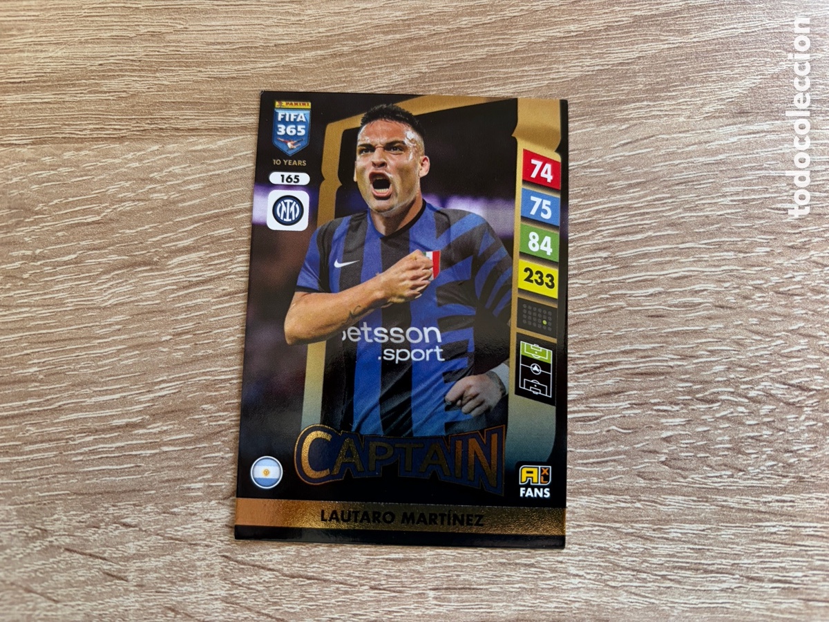 Fu&szlig;ball-Sticker: 165 LAUTARO MARTINEZ CAPTAIN PANINI FIFA 365 2024 2025 24 25 INTER DE MILAN