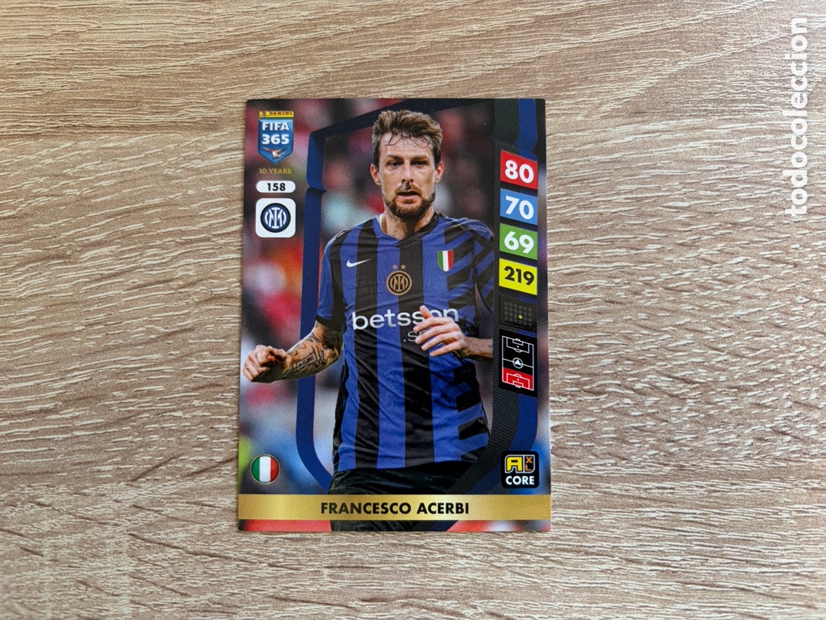 Fu&szlig;ball-Sticker: 158 FRANCESCO ACERBI PANINI FIFA 365 2024 2025 24 25 INTER DE MILAN