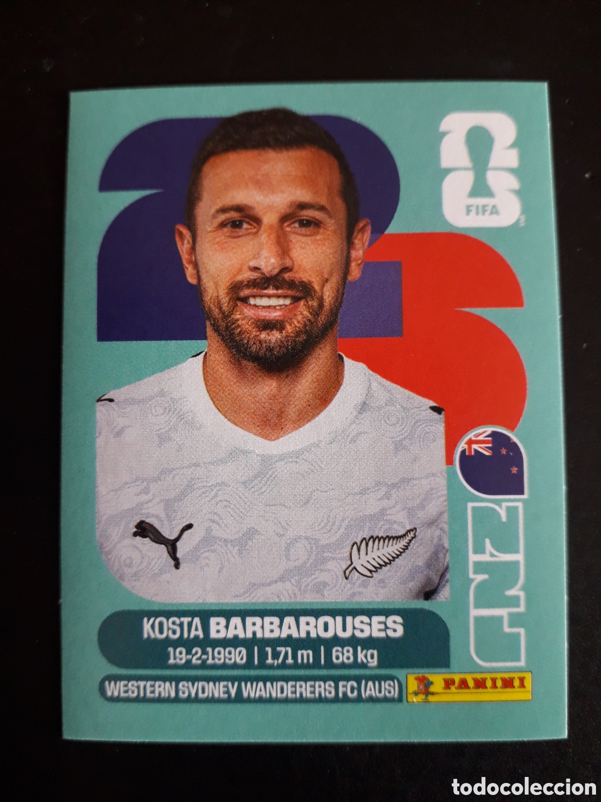 Cromos de f&uacute;tbol: BARBAROUSES NUEVA ZELANDA NZL 20 MUNDIAL F&Uacute;TBOL 2026 FIFA WORLD CUP PANINI SIN PEG PEDIDO M&Iacute;NIMO 3&euro;