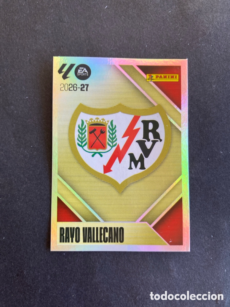 Cromos de f&uacute;tbol: Cromo liga 26/27 Rayo Vallecano N* 1