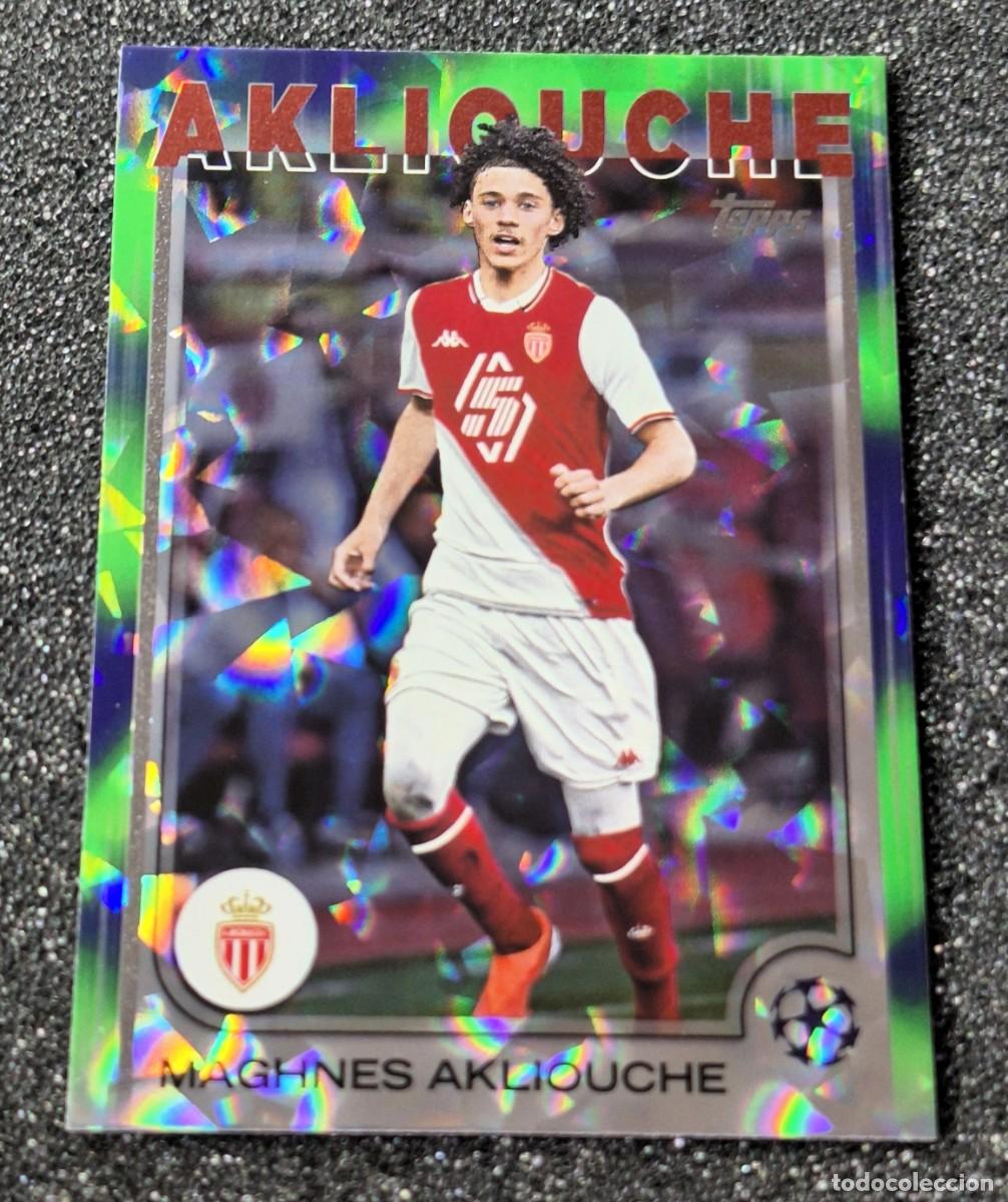 Cromos de f&uacute;tbol: Maghnes Akliouche AS Monaco Topps 2025 #64 Northern Lights
