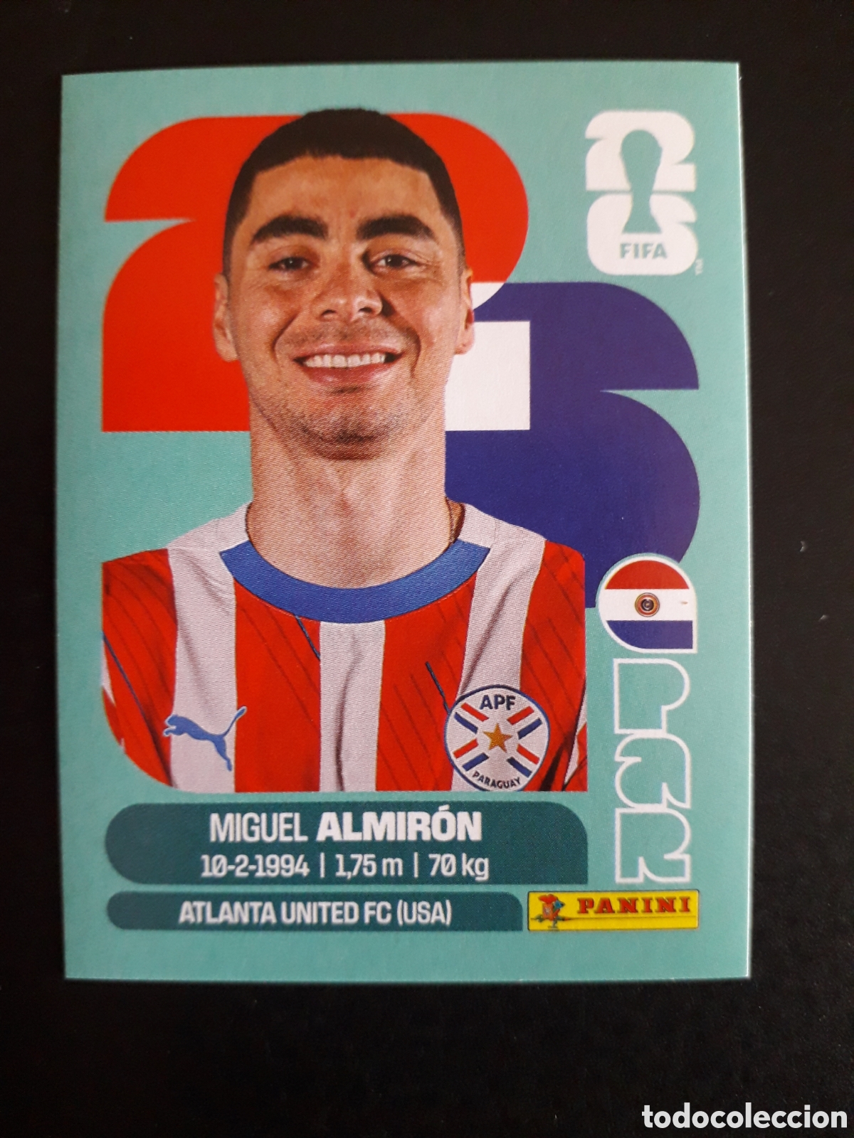 Cromos de f&uacute;tbol: ALMIR&Oacute;N PARAGUAY PAR 17 MUNDIAL F&Uacute;TBOL 2026 FIFA WORLD CUP PANINI SIN PEGAR PEDIDO M&Iacute;NIMO 3&euro;
