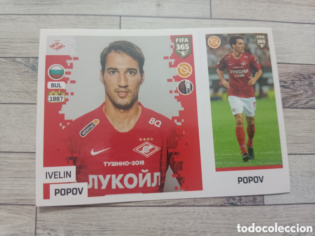 Cromos de f&uacute;tbol: 279 POPOV SPARTAK MOSCU STICKER PANINI FIFA 365 2018 2019 18 19 BLUE EDITION