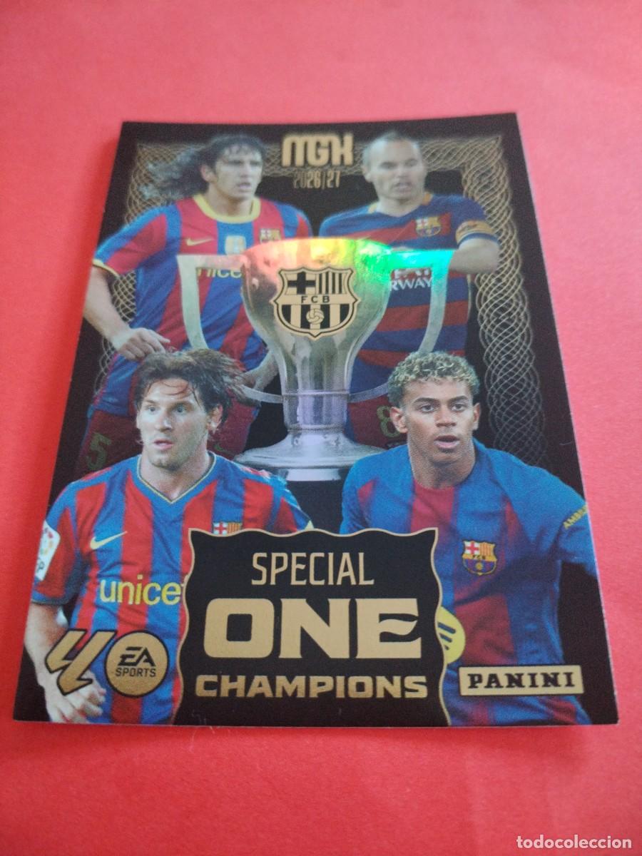 Cromos de f&uacute;tbol: MEGACRACKS 2026 2027 - SPECIAL ONE CHAMPIONS MESSI LAMINE YAMAL