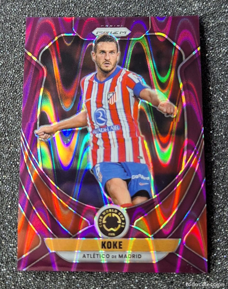 Cromos de f&uacute;tbol: Koke Atletico Madrid Panini Prizm 2025 #26 Prizm 98/99