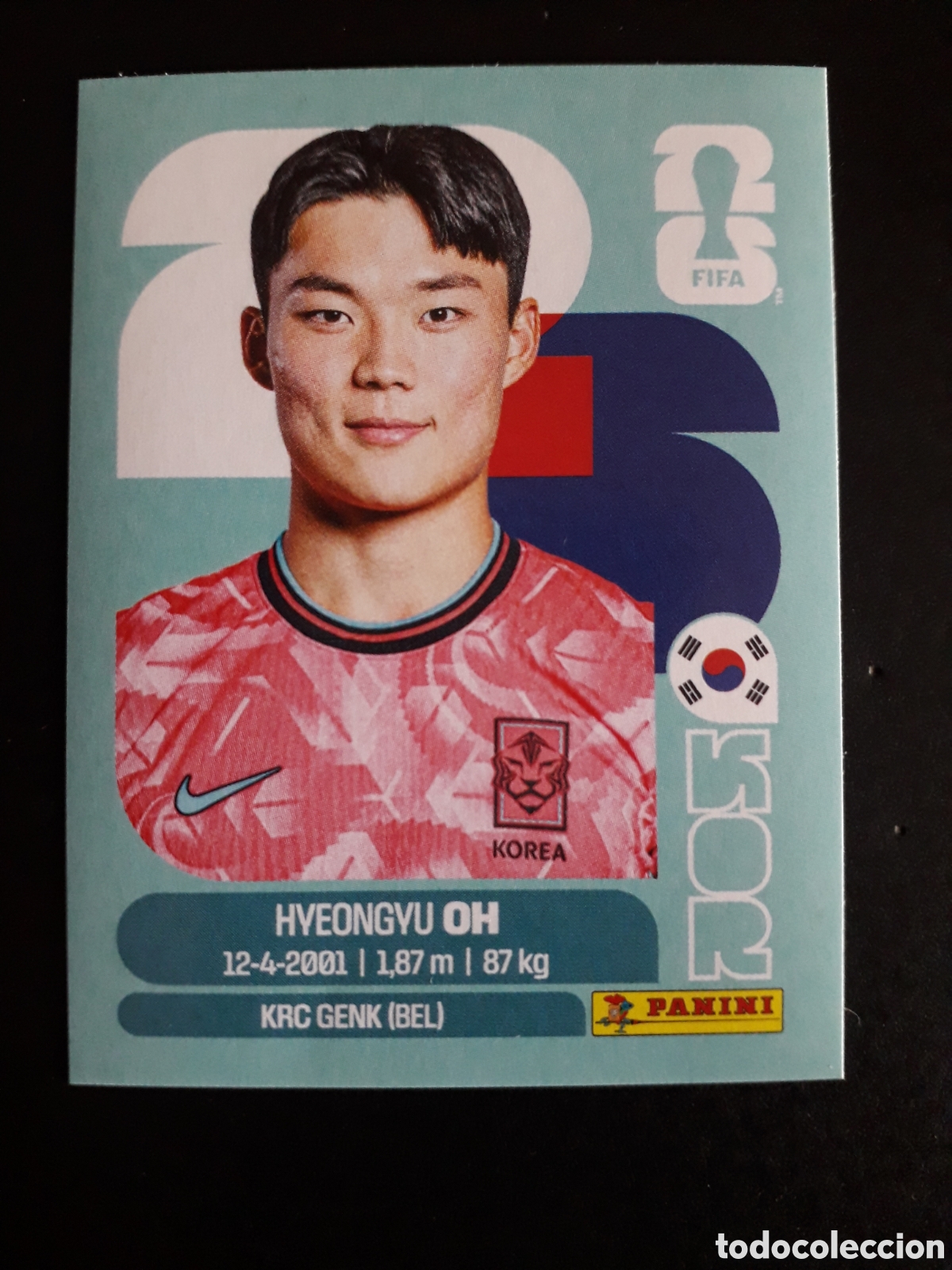 Cromos de f&uacute;tbol: H OH COREA DEL SUR KOR 20 MUNDIAL F&Uacute;TBOL 2026 FIFA WORLD CUP PANINI SIN PEGAR PEDIDO M&Iacute;NIMO 3&euro;