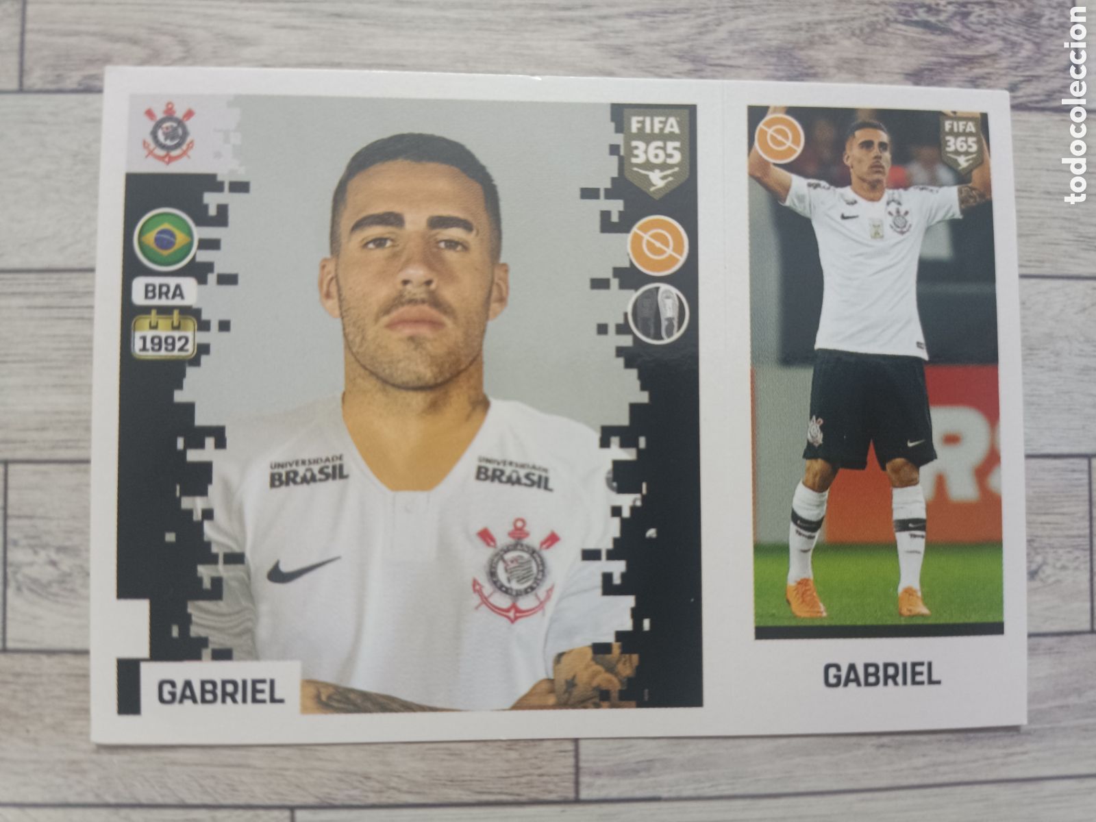 Fu&szlig;ball-Sticker: 304 GABRIEL CORINTHIANS STICKER PANINI FIFA 365 2018 2019 18 19 BLUE EDITION