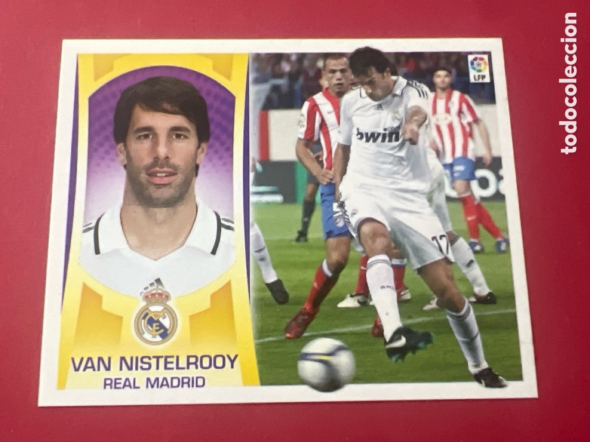 Cromos de Futebol: C2298. Van Nistelrooy (15B) REAL MADRID LIGA ESTE 2009-2010