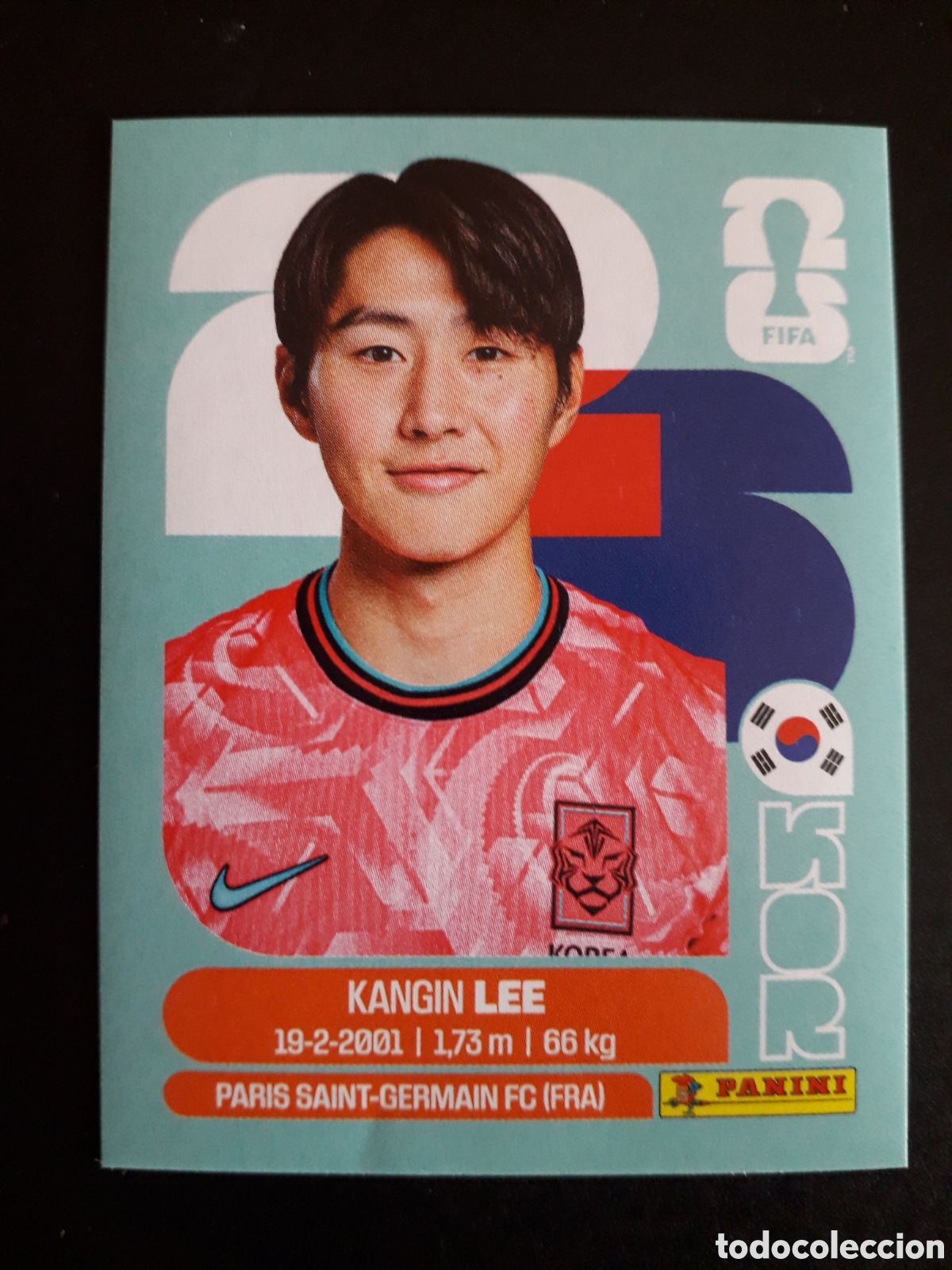 Cromos de Futebol: KANGIN LEE COREA DEL SUR KOR 12 MUNDIAL F&Uacute;TBOL 2026 FIFA WORLD CUP PANINI SIN PEGAR PEDIDO M&Iacute;NIMO 3&euro;