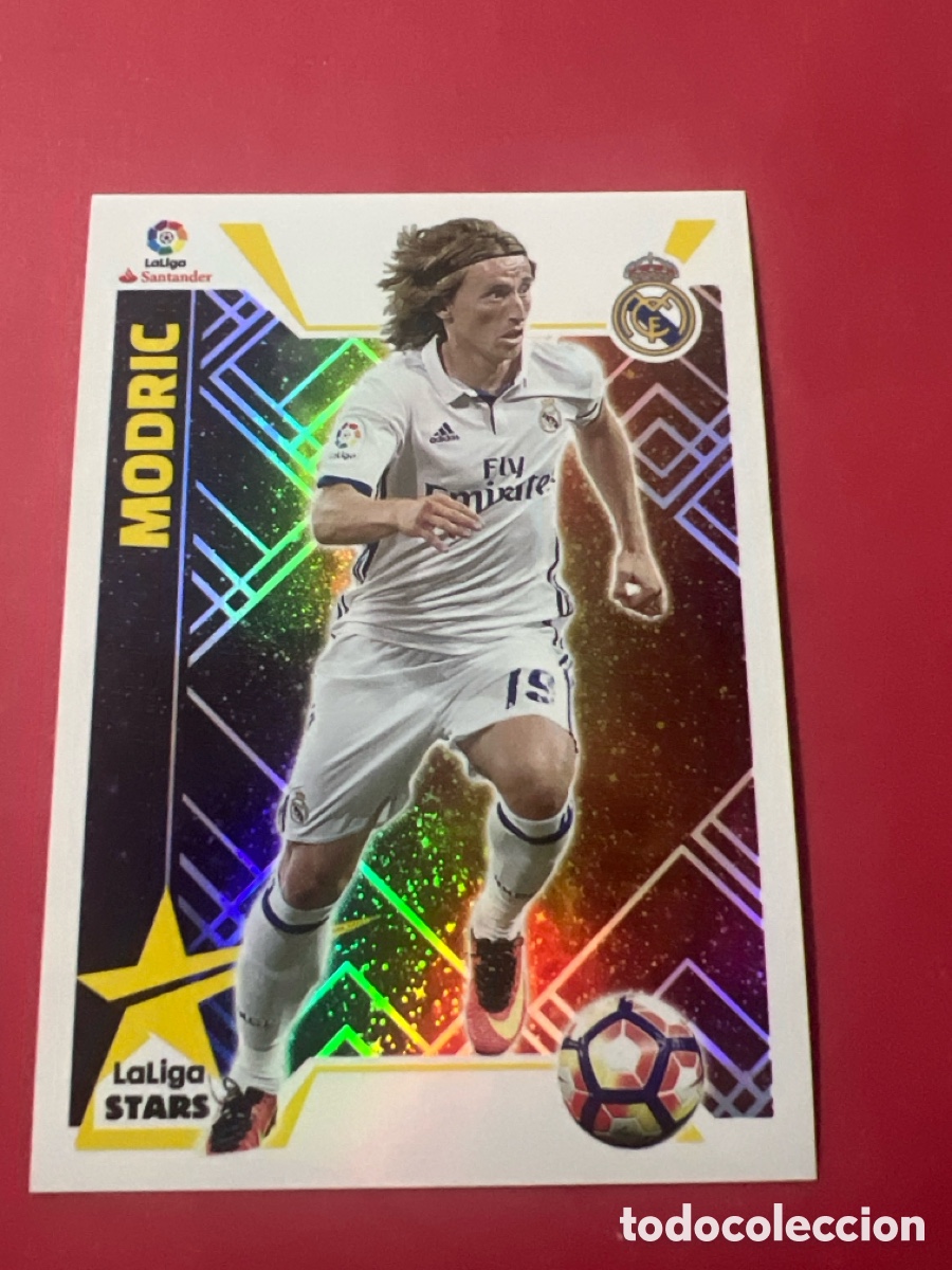 Cromos de f&uacute;tbol: C2300. 16 Modric, Real Madrid, La Liga Stars, Ediciones Liga Este 2017 2018 17 18
