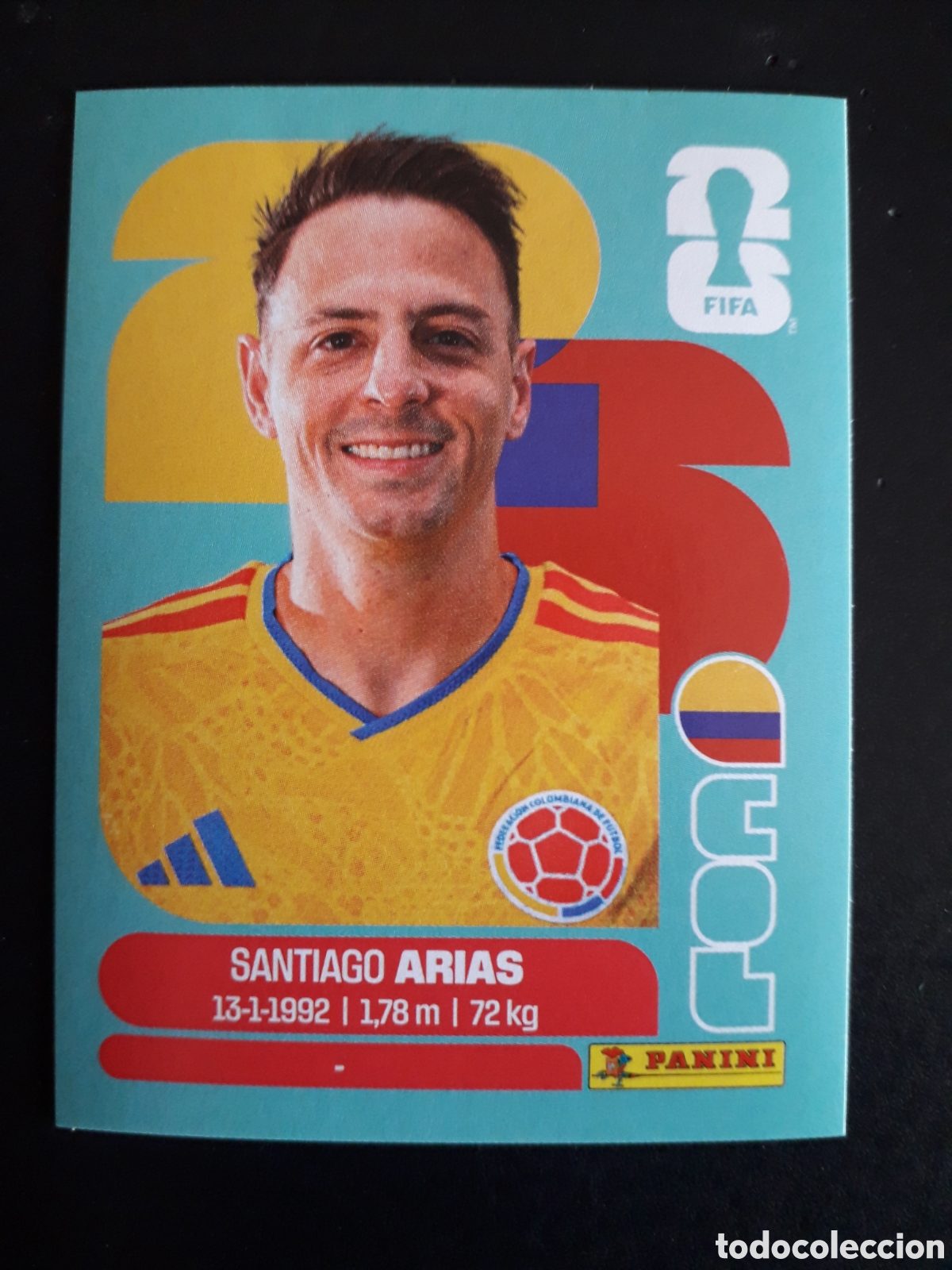 Cromos de f&uacute;tbol: ARIAS COLOMBIA COL 9 MUNDIAL F&Uacute;TBOL 2026 FIFA WORLD CUP PANINI SIN PEGAR PEDIDO M&Iacute;NIMO 3&euro;