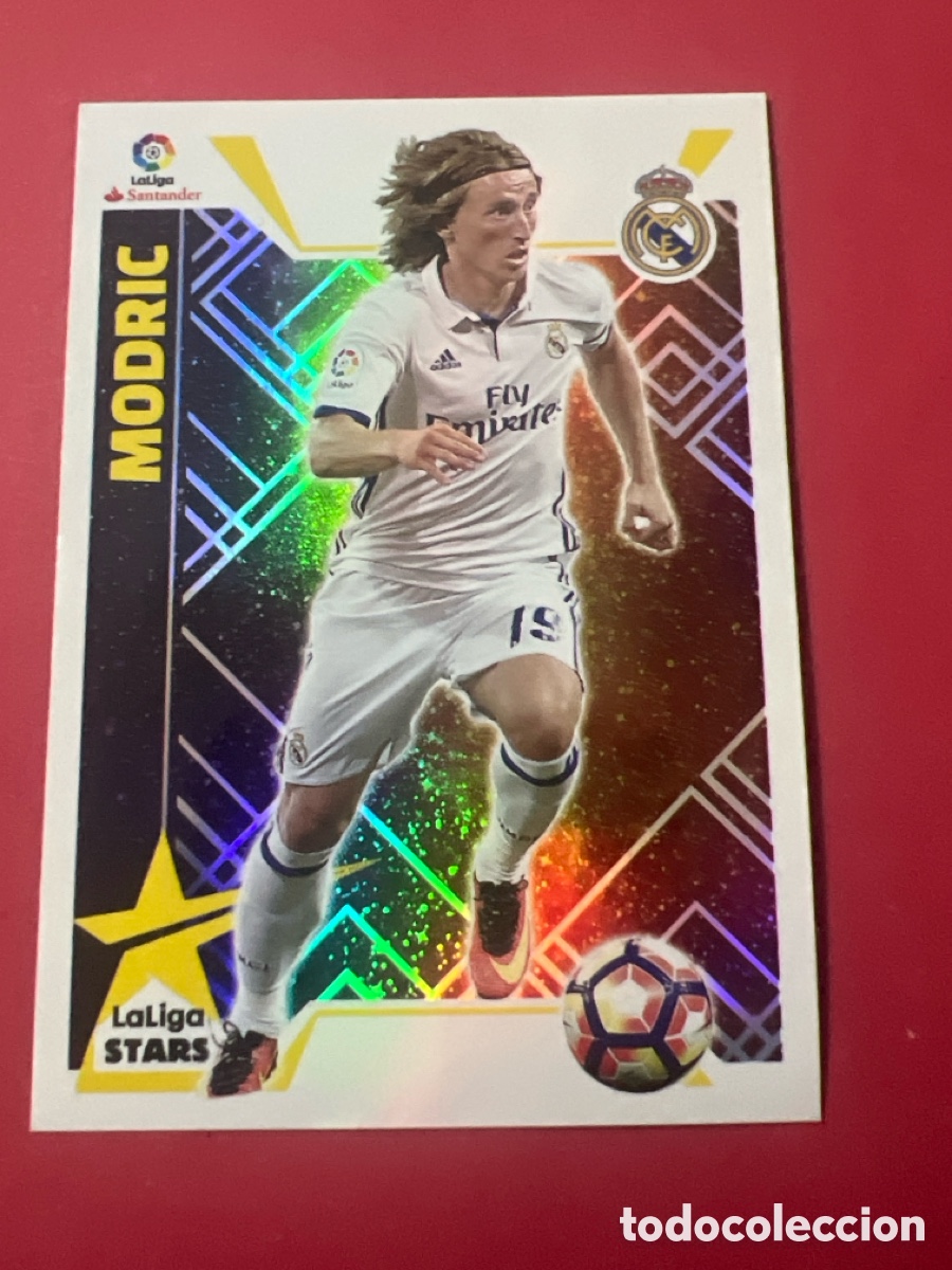 Cromos de f&uacute;tbol: C2301. 16 Modric, Real Madrid, La Liga Stars, Ediciones Liga Este 2017 2018 17 18