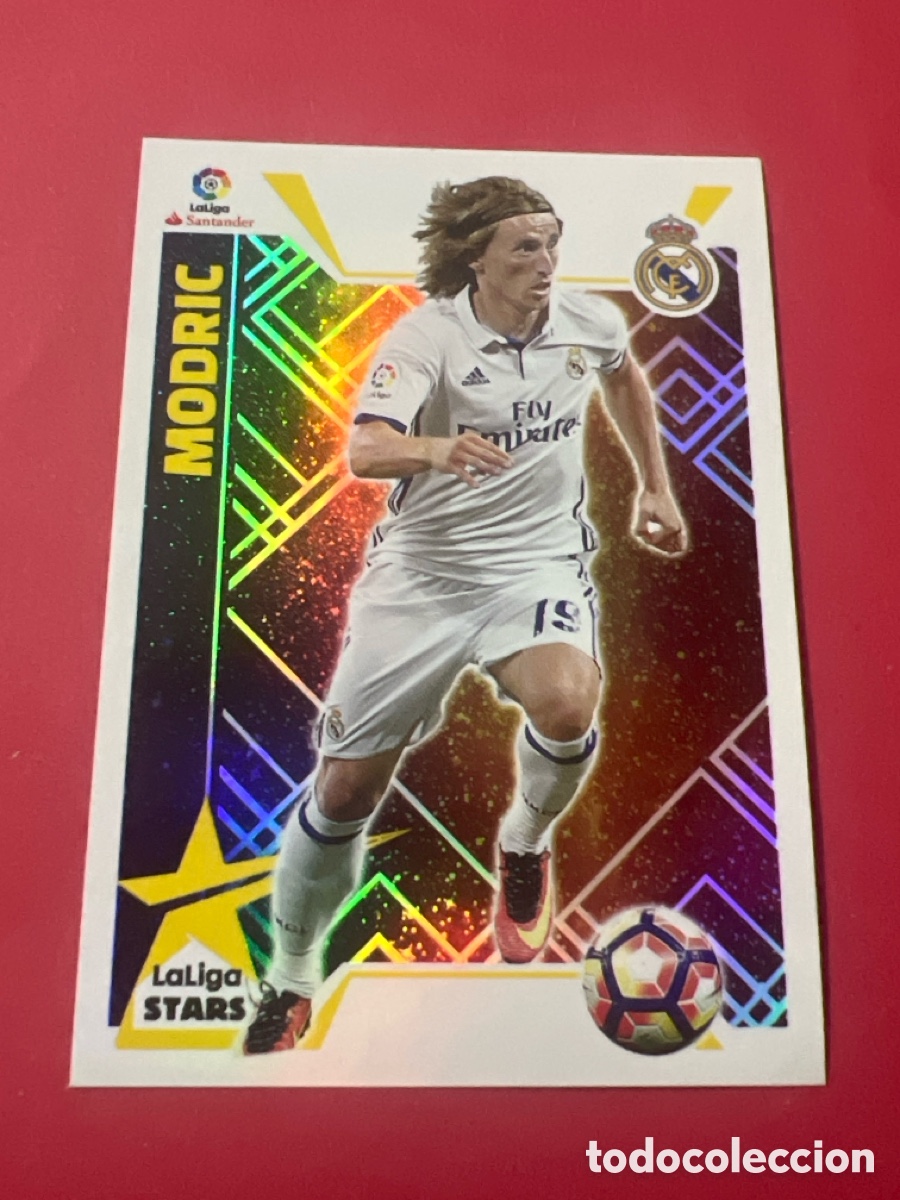 Cromos de f&uacute;tbol: C2302. 16 Modric, Real Madrid, La Liga Stars, Ediciones Liga Este 2017 2018 17 18