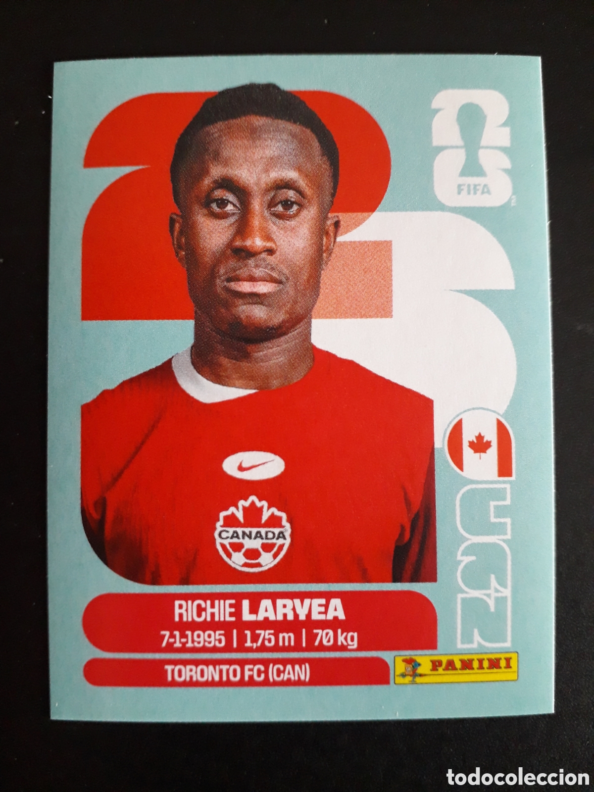Cromos de f&uacute;tbol: LARVEA CANAD&Aacute; CAN 6 MUNDIAL F&Uacute;TBOL 2026 FIFA WORLD CUP PANINI SIN PEGAR PEDIDO M&Iacute;NIMO 3&euro;