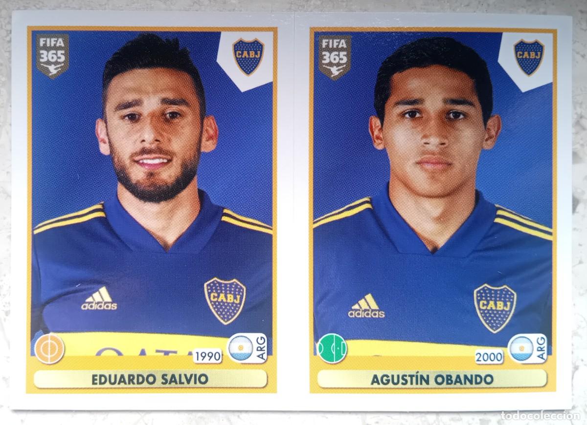 Figurine di Calcio: Figurina Panini 2020-21 Cromo Fifa 365 2021 Salvio Obando Boca Juniors n 353
