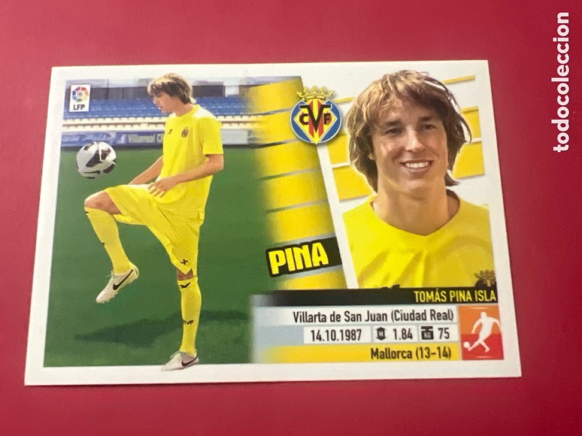 Figurine di Calcio: C2305. PINA - VILLARREAL CF ULTIMOS FICHAJES N&ordm; 19 LIGA ESTE 2013 2014 - 13 14