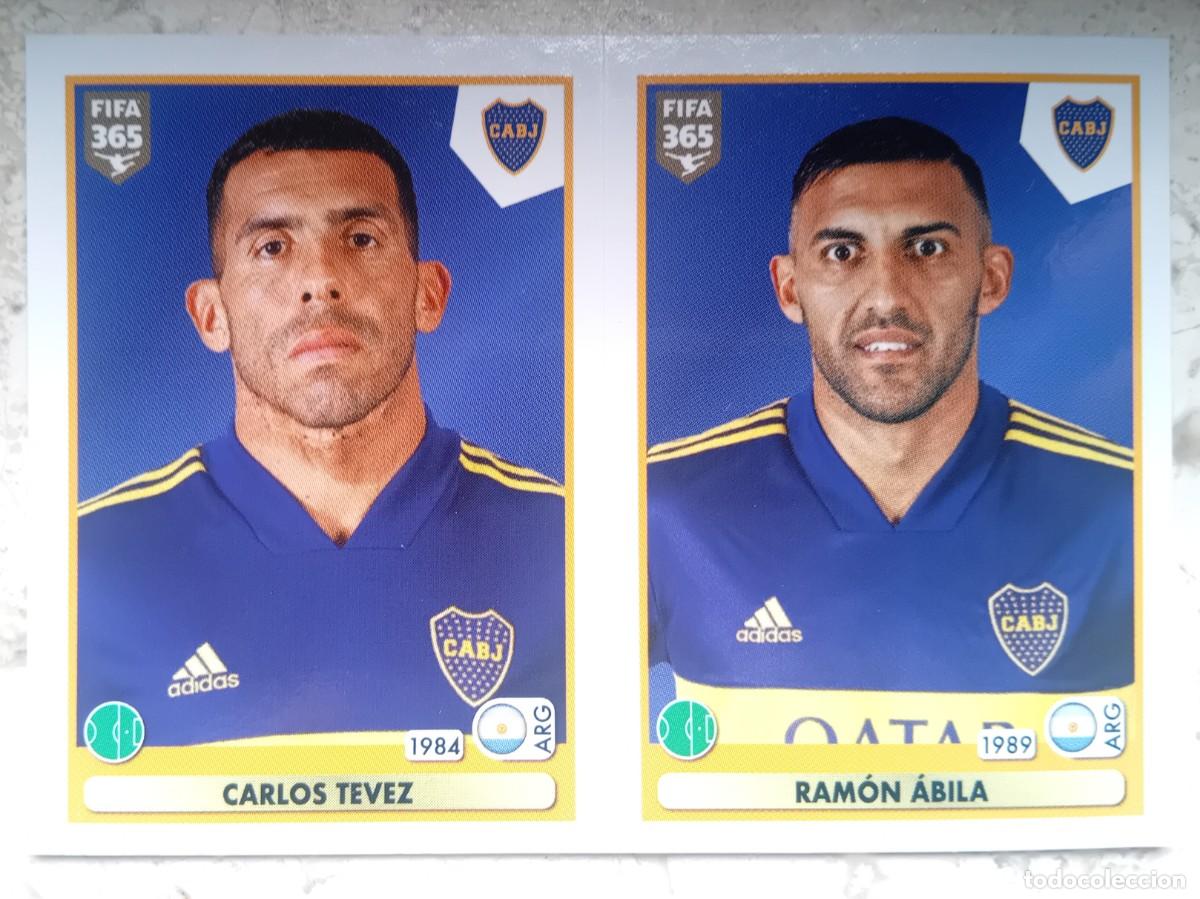 Figurine di Calcio: Figurina Panini 2020-21 Cromo Fifa 365 2021 Carlos Tevez Ram&oacute;n Abila Boca Juniors n 355