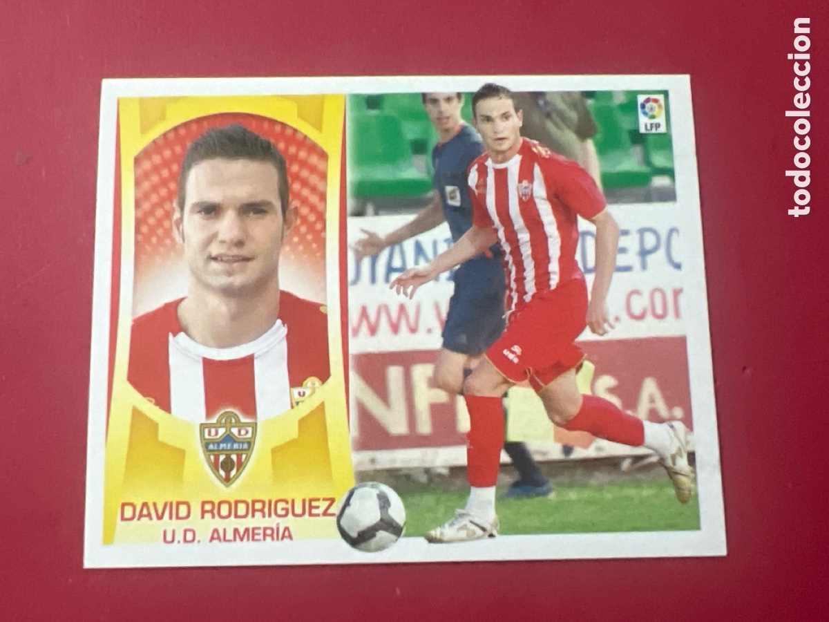 Cromos de f&uacute;tbol: C2313. David Rodr&iacute;guez 16 B COLOCA Almer&iacute;a Liga Este 2009 2010 PANINI 09 10