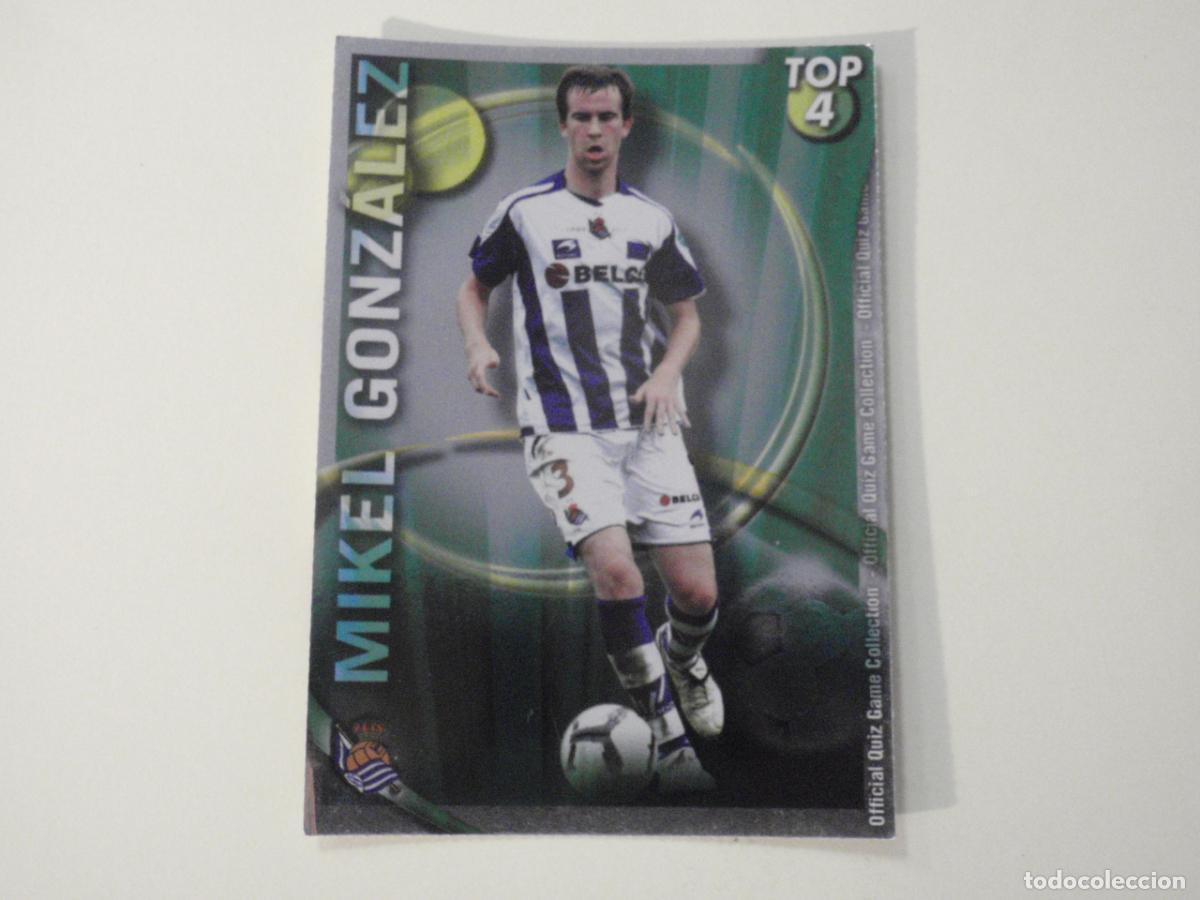 Cromos de f&uacute;tbol: 565 MIKEL GONZALEZ TOP Verde. TRADING CARD OFFICIAL QUIZ GAME COLLECTION 2010 2011 MUNDICROMO. 10 11