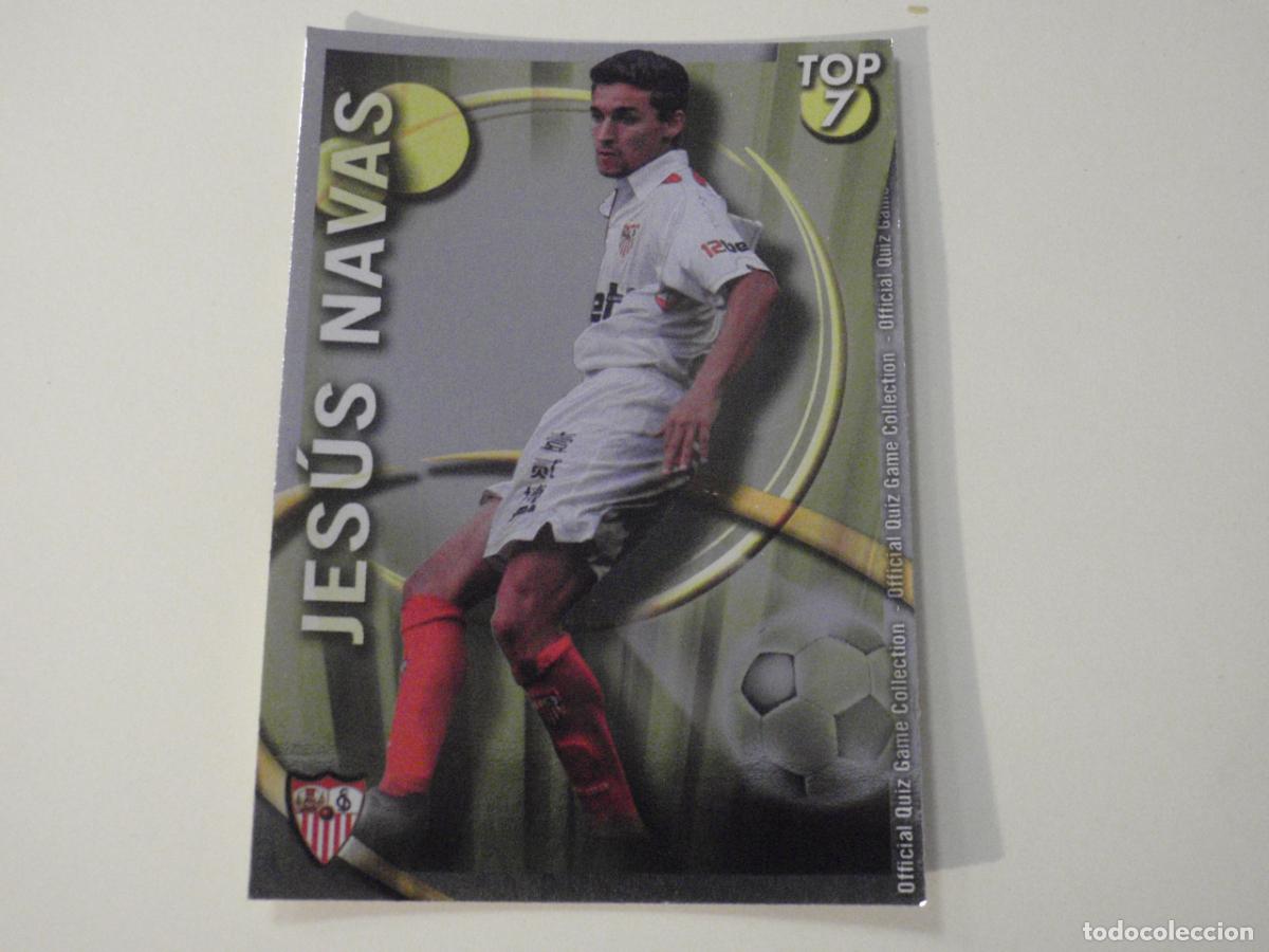 Cromos de f&uacute;tbol: 597 JESUS NAVAS TOP Amarillo. TRADING CARD OFFICIAL QUIZ GAME COLLECTION 2010 2011 MUNDICROMO. 10 11