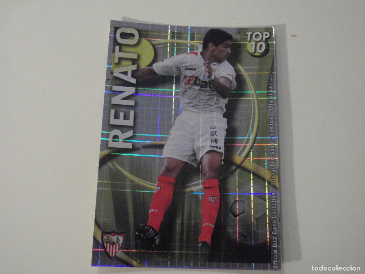Cromos de f&uacute;tbol: 615 RENATO Amarillo Cuadros. TRADING CARD OFFICIAL QUIZ GAME COLLECTION 2010 2011 MUNDICROMO. 10 11