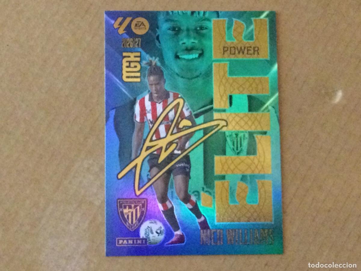 Cromos de f&uacute;tbol: MGK megacracks 2026-27 Nico Williams Elite power, panini 12p