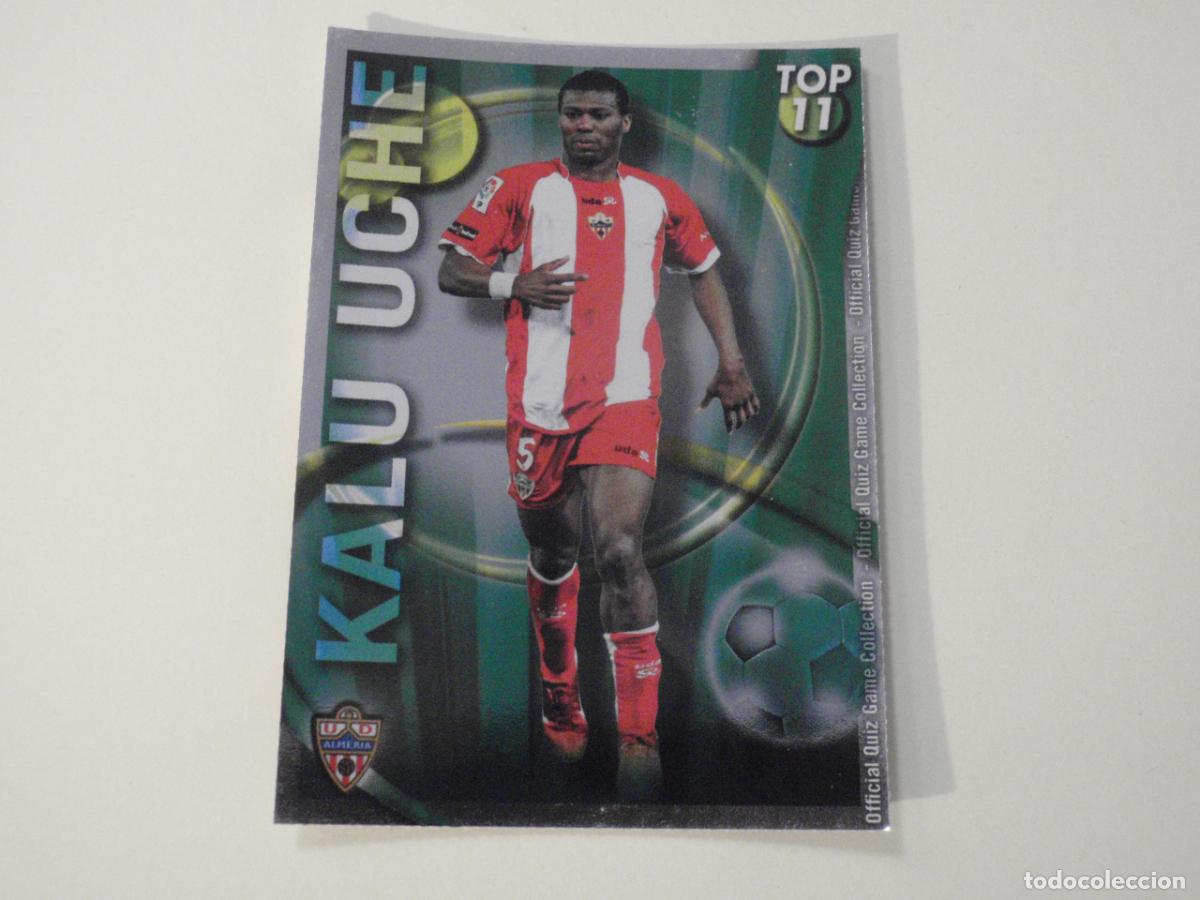 Cromos de f&uacute;tbol: 636 KALU UCHE TOP Verde TRADING CARD OFFICIAL QUIZ GAME COLLECTION 2010 2011 MUNDICROMO. 10 11
