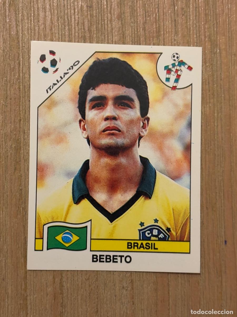 Cromos de f&uacute;tbol: 5. CROMO SIN PEGAR ITALIA 90 PANINI BRASIL BEBETO N 206