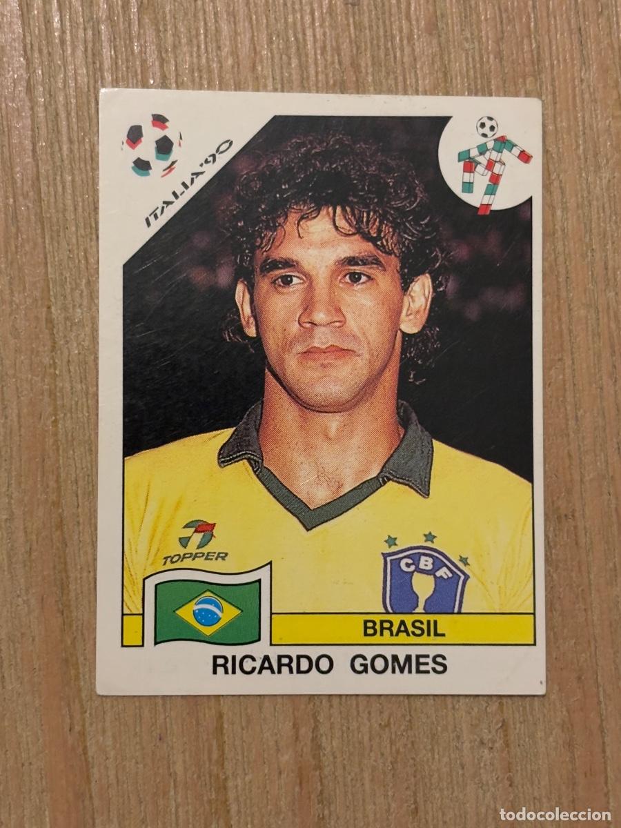 Cromos de f&uacute;tbol: 5. CROMO SIN PEGAR ITALIA 90 PANINI BRASIL RICARDO GOMES N 197
